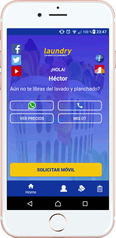 Lavandería Laundry App 2